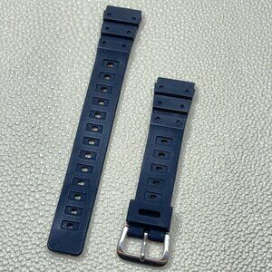 Hadley-Roma 18mm Black Rubber Sport Diver Watch Strap, Pin Buckle, MS961